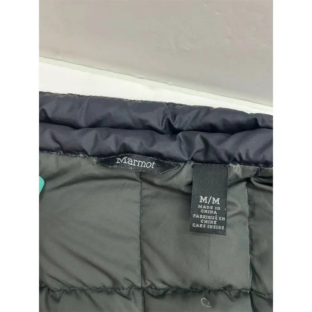 Marmot Kids Unisex Medium Black Down Puffer Jacket Winter Warm READ - Picture 10 of 13